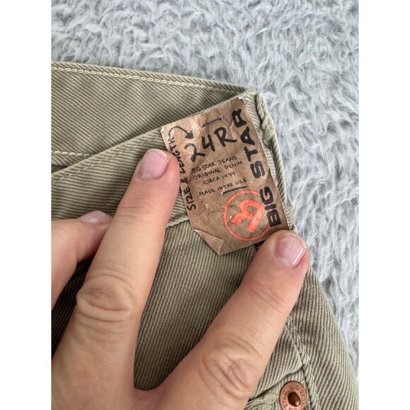 Womens Capri Pants Big Star NWT Size 24 Beige Cotton Blend Beach - Picture 3 of 11